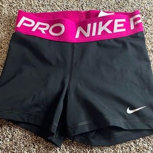 pink nike pro spandex
